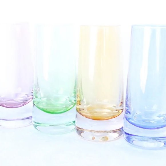 Unusual Shape Shot Glasses, Colourful Barware Shots, Liqueur Vodka Tequila Glass - Picture 1 of 4